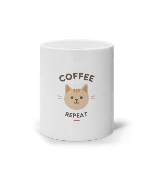 Cană Coffee Cat Repeat