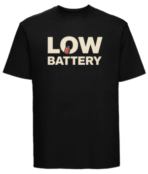 Low Battery – Tricou Premium Russell din Bumbac