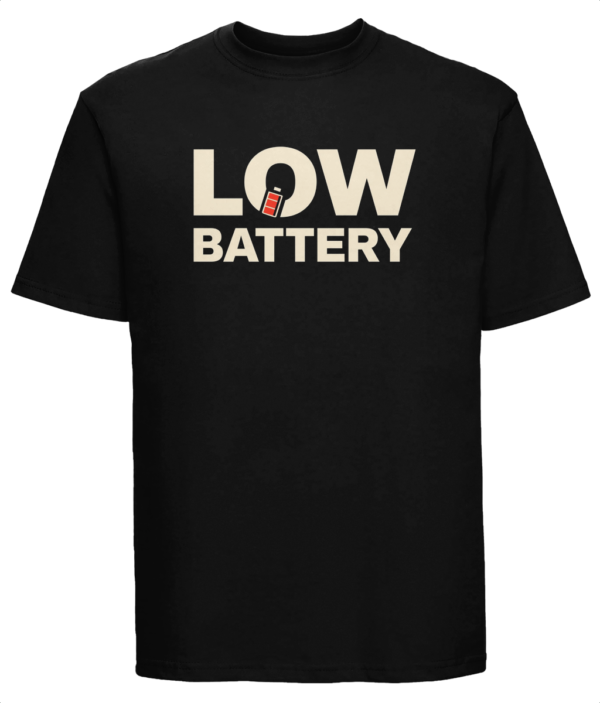 Low Battery – Tricou Premium Russell din Bumbac