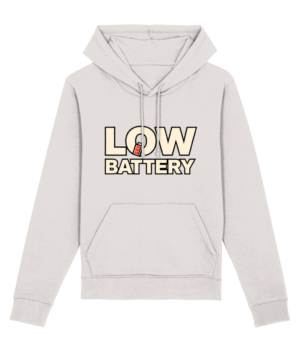 Low Battery – Hanorac Premium Unisex din Bumbac Organic